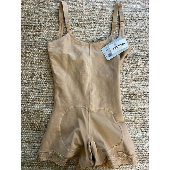 Leonisa S Shorts Open Bust Firm Compression BoyShorts Bottom Body Shaper 018678N - Picture 6 of 6